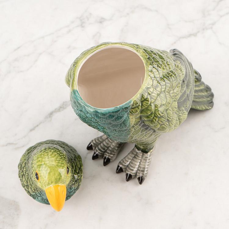 Керамическая шкатулка для украшений Попугай Ceramic Parrot Box
