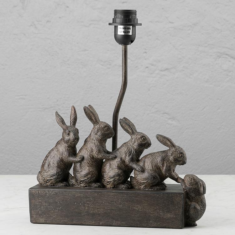 Настольная лампа с абажуром Маленькие зайцы Small Rabbits Table Lamp With Shade