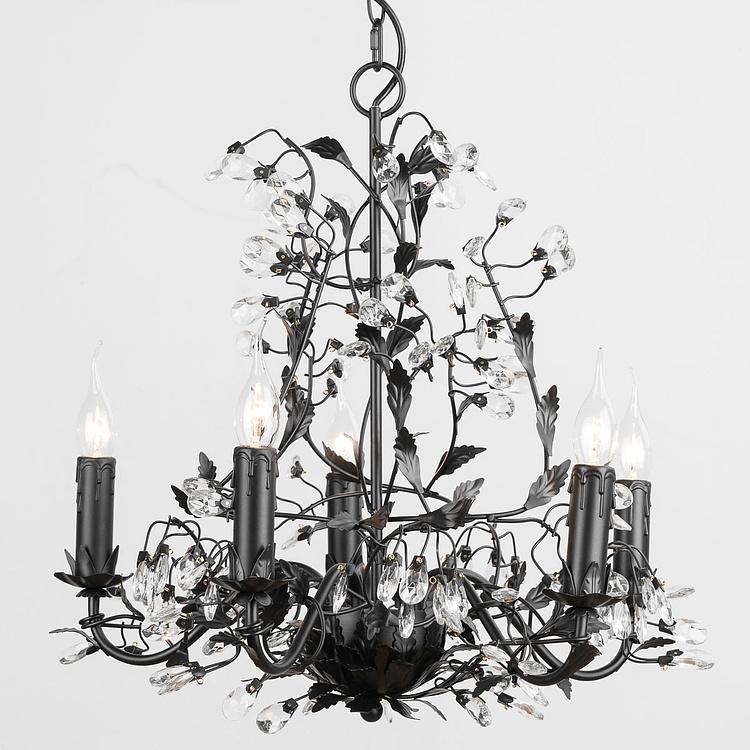 Чёрная люстра Рамбуйе, S Rambouillet Chandelier Black Small