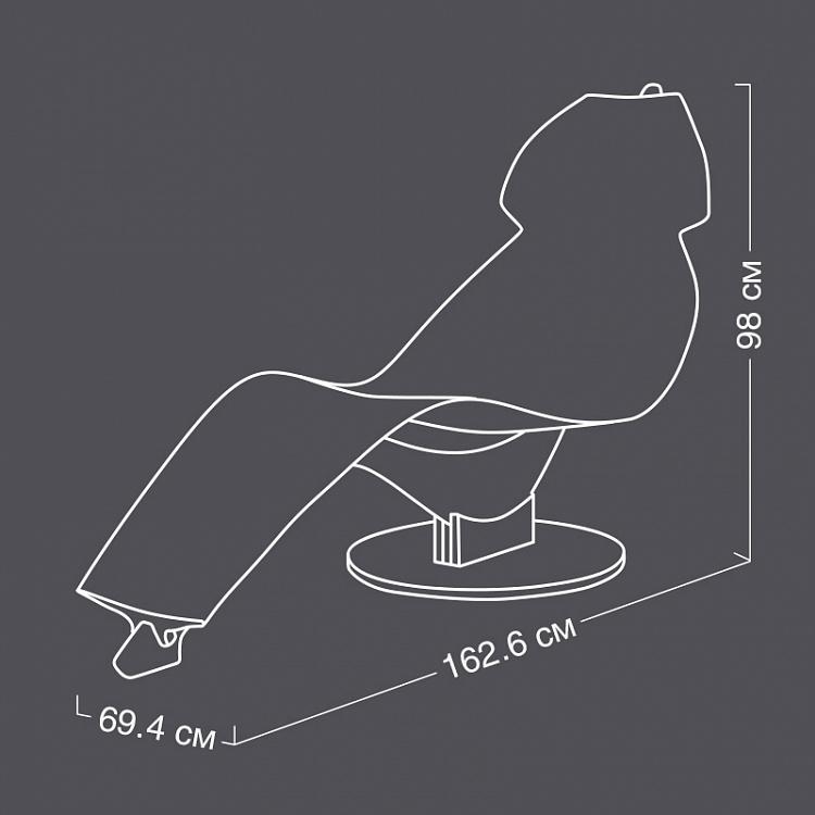 Белое кресло-шезлонг Кит Whale Lounge White