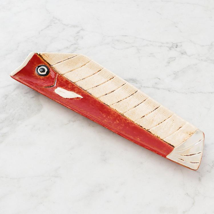 Набор из трёх сервировочных блюд Мультяшные рыбки Set Of 3 Long Fish Dishes Comics