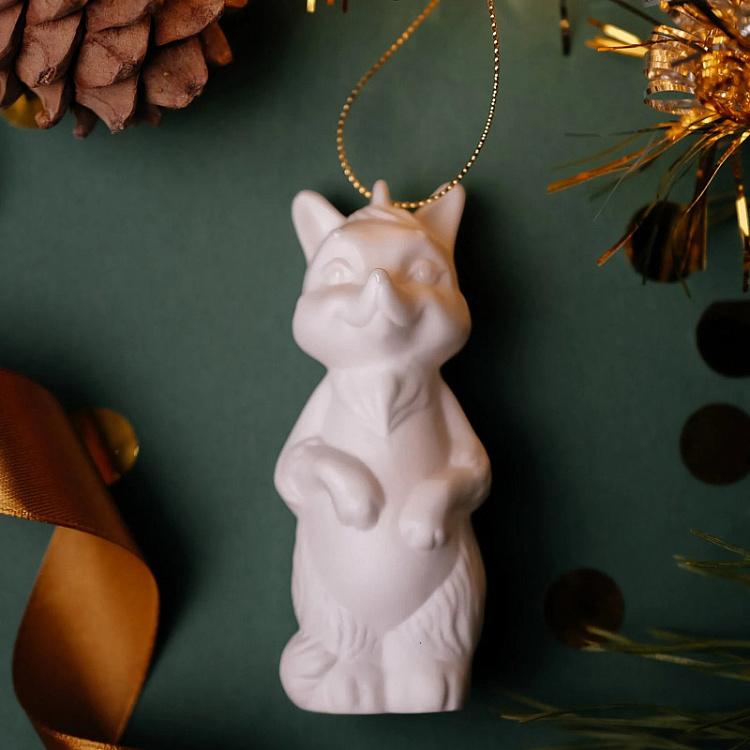 Коллекционная ёлочная игрушка Лисёнок Fox Collectible Toy 9,5 cm