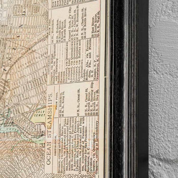 Картина-принт Карта Нью-Йорка, S Map New York Small