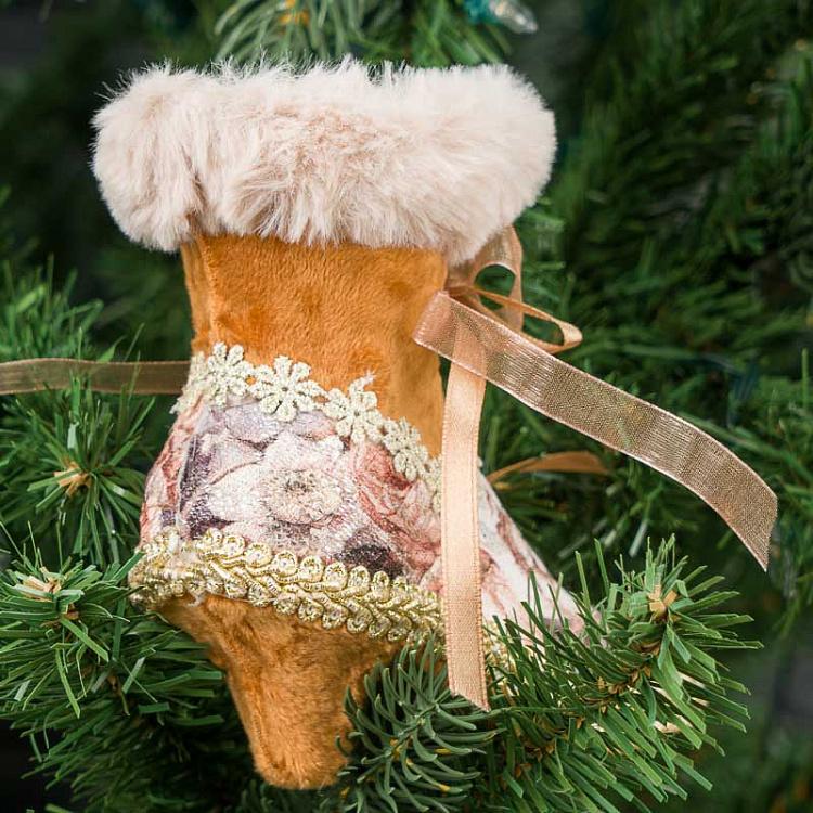 Ёлочная игрушка Сапожок Women's Boot 13 cm