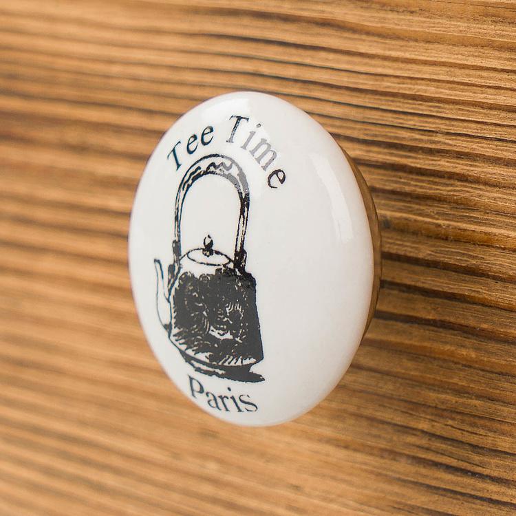 Керамическая мебельная ручка Чайник Teapot Ceramic Knob