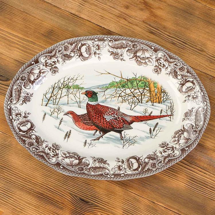 Овальная сервировочная тарелка Волшебная роща, L Haydon Grove Oval Serving Plate Large