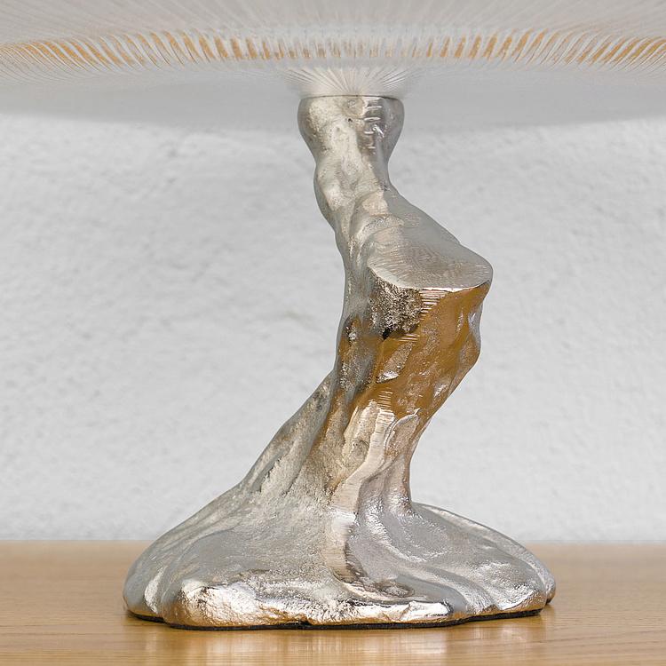 Двухуровневая сервировочная подставка с птицами Atelier 2 Tier Plates Clear