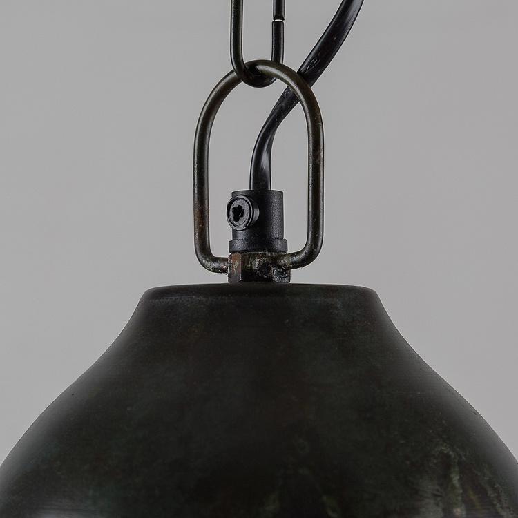 Подвесной светильник Брассерия медно-синего цвета Lamp Blue and Verdigris