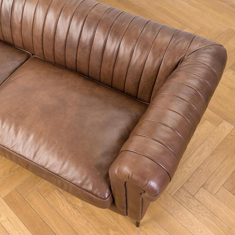 Трёхместный диван Вена Vienna 3 Seater, Black Matt Metal RM