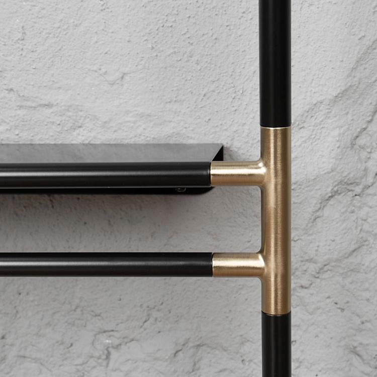 Чёрная напольная вешалка для одежды Лин Он Ми Lean On Me Clothes Rack Black