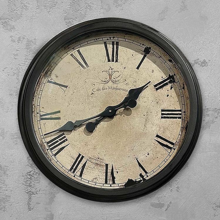 Настенные часы Кафе Де Маргаритес Cafe Des Marguerites Wall Clock