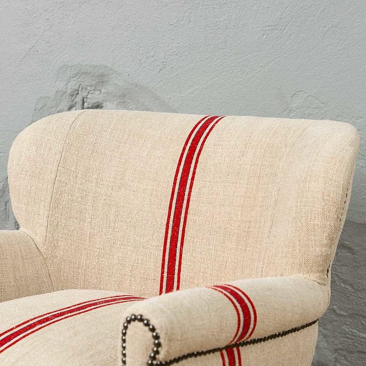 Кресло Тёрнер в обивке из винтажных хлопковых мешков Turner Armchair