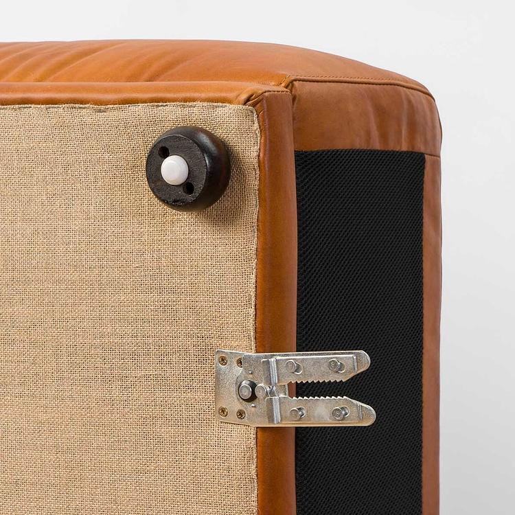 Трёхместный диван Севилья, красно-коричневые ножки Sevilla 3 Seater, Red Brown Wood D