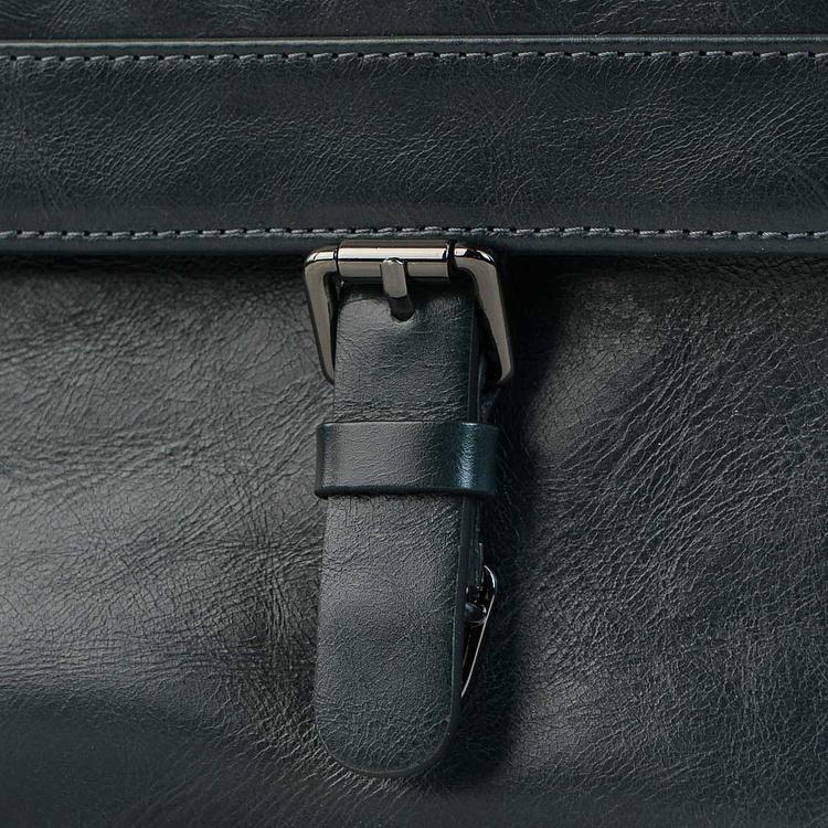 Кожаная мужская сумка-портфель Мессенджер Satchel Messenger Bag