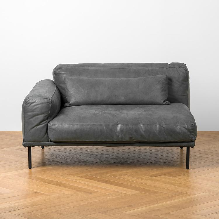 Угловой модульный кожаный диван Студио Studio Group Leather