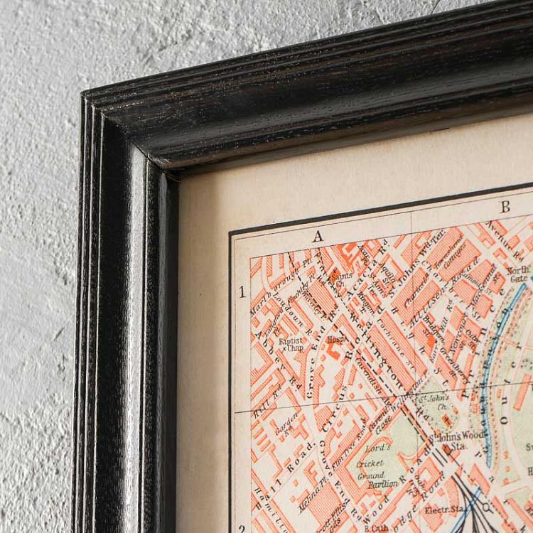 Картина-принт Карта Лондона, S Map London Small