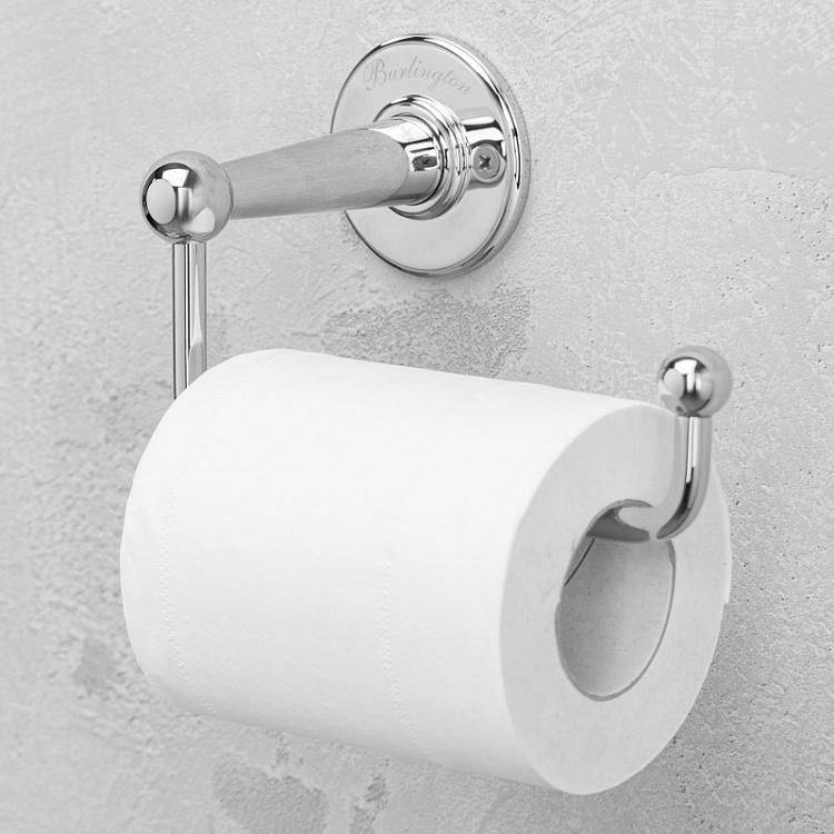 Настенный держатель-крюк для туалетной бумаги цвета хром Toilet Roll Hook Holder Chrome