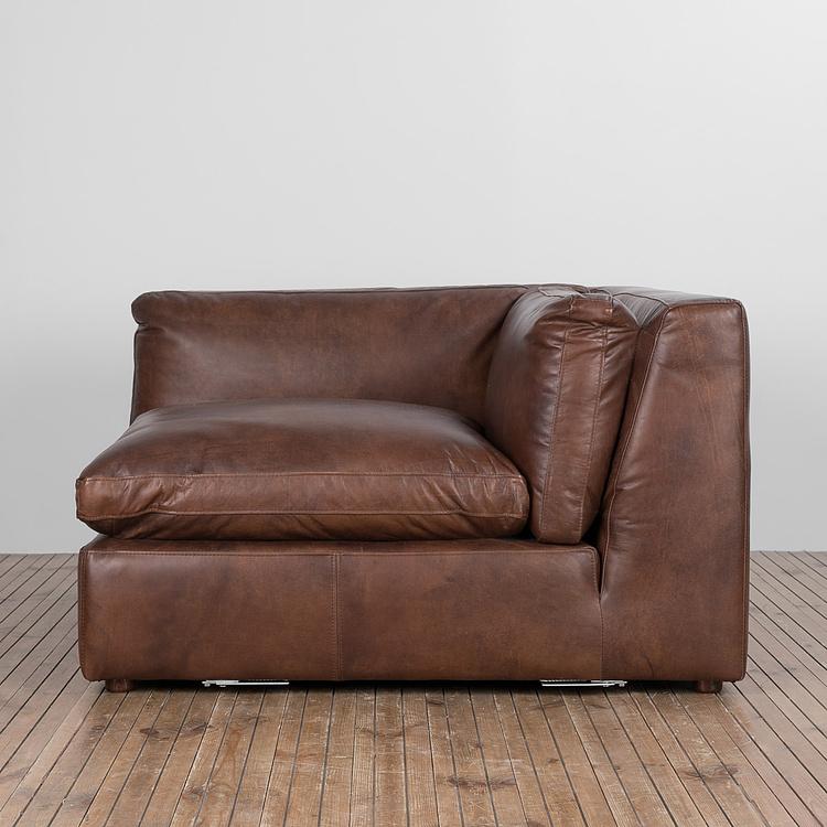 Угловой модульный кожаный диван Зенна 2, S Zenna Group Small 2 Leather