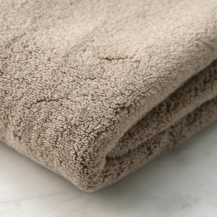 Дымчато-бежевое махровое банное полотенце Олимпия 76x142 см Olympia Bath Towel Vapour 76x142 cm