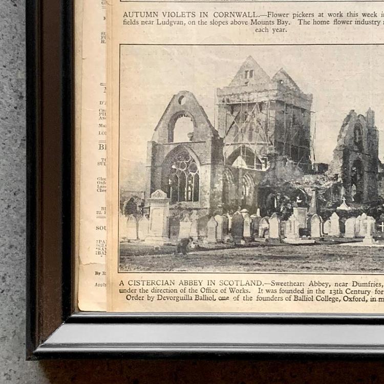 Винтажная газета в раме Таймс, 24 ноября 1928 Vintage Times, Nov 24, 1928