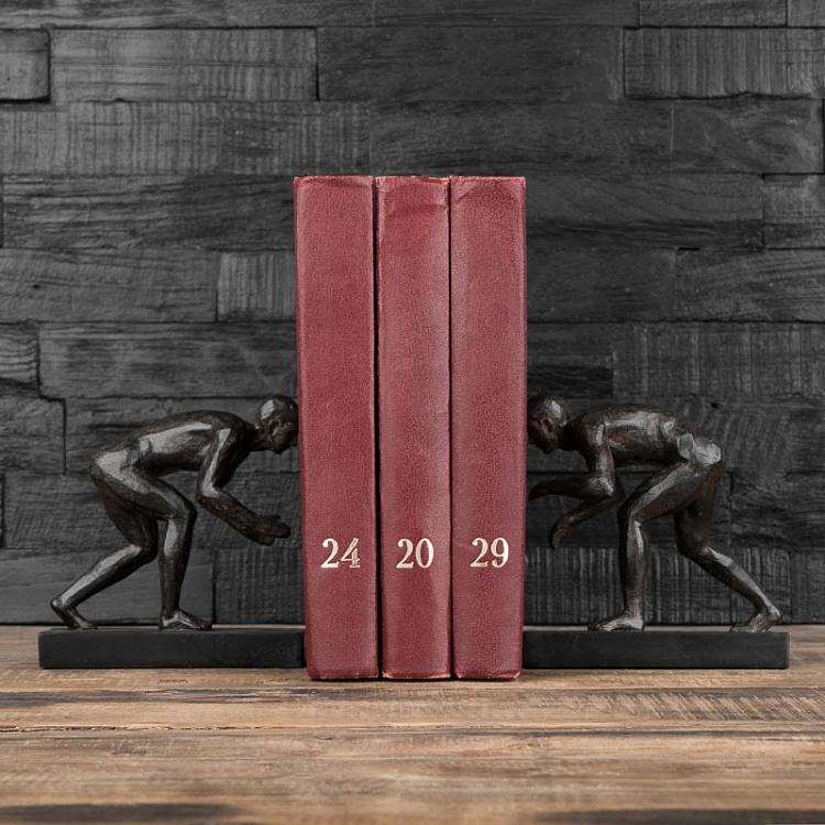 Набор из двух держателей для книг Борцы Bookend Wrestling Men
