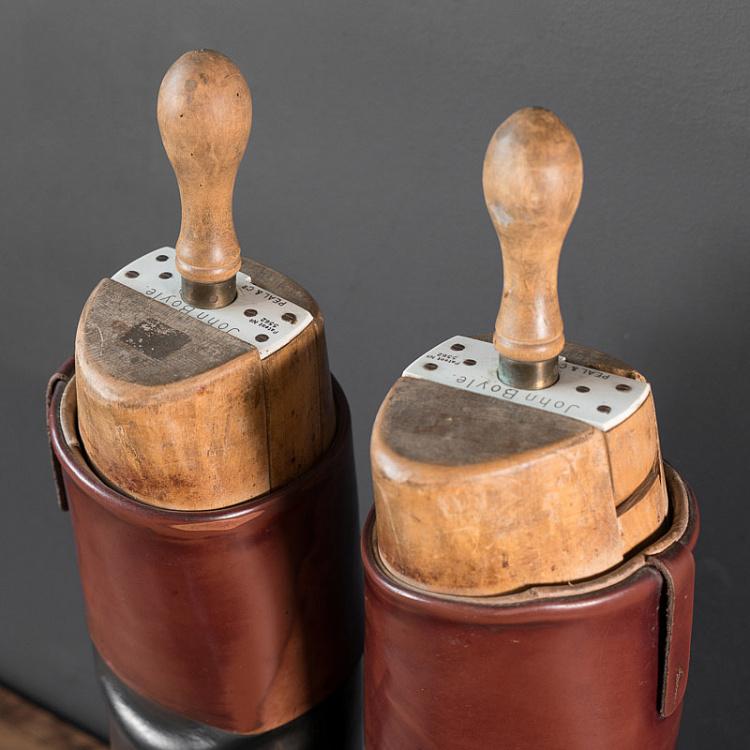 Винтажные сапоги для верховой езды 1 Vintage Black Riding Boots With Shoe Lasts 1