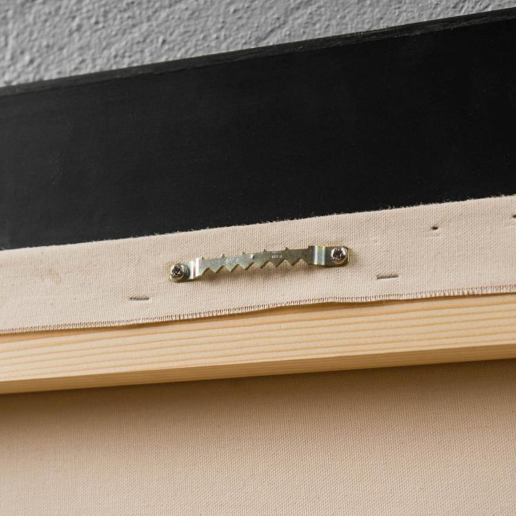 Картина-олеография в чёрно-золотой раме Возвращение на вёслах с припасами Rowing Back With Supplies, ANTB Frame