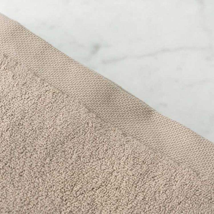 Дымчато-бежевое махровое банное полотенце Олимпия 76x142 см Olympia Bath Towel Vapour 76x142 cm