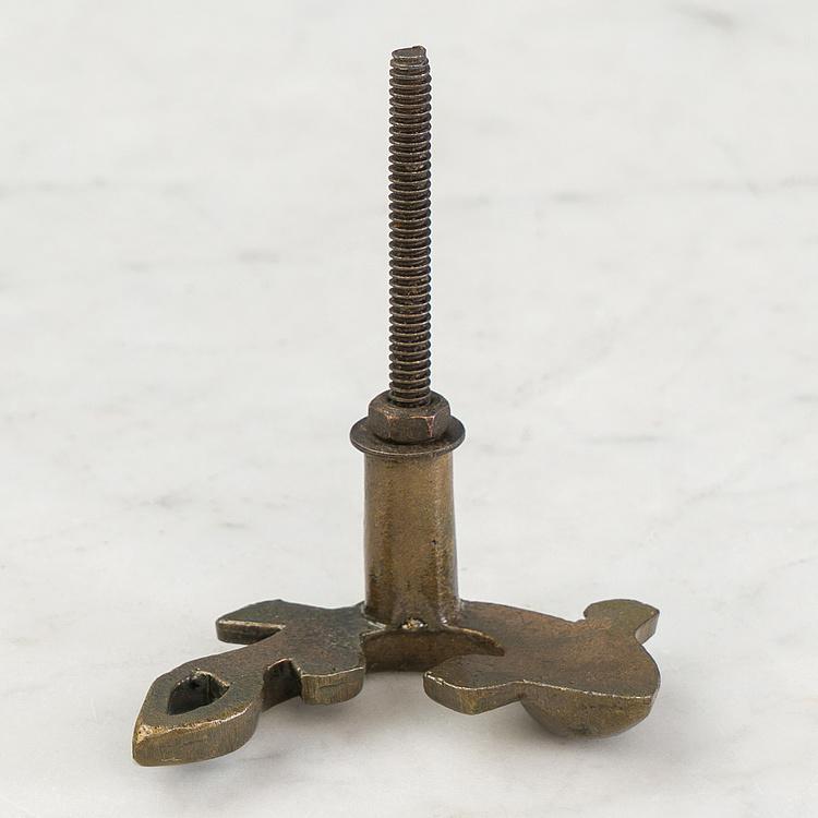 Мебельная ручка Рыбка Кои латунного цвета Chic Koi Fish Knob Brass Antique