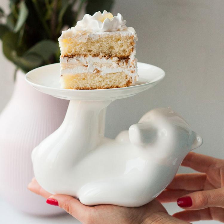 Сервировочная подставка Медведь, S Decorative Plate Bear Small