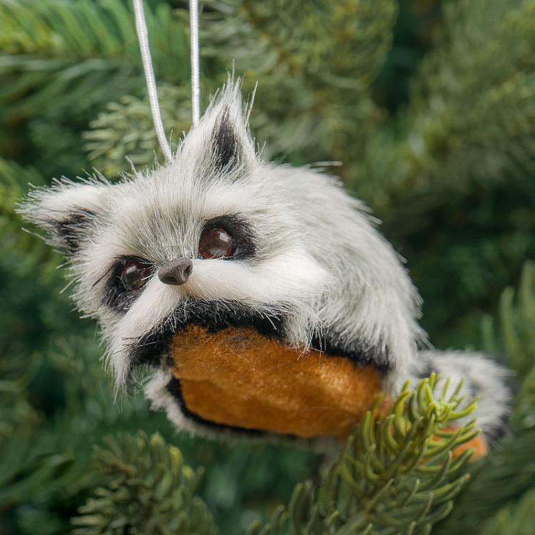 Набор из четырёх ёлочных игрушек Еноты Set Of 4 Raccoons 7,5 cm