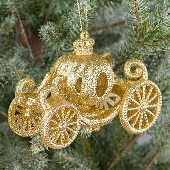 Pumpkin Carriage Gold 12 cm