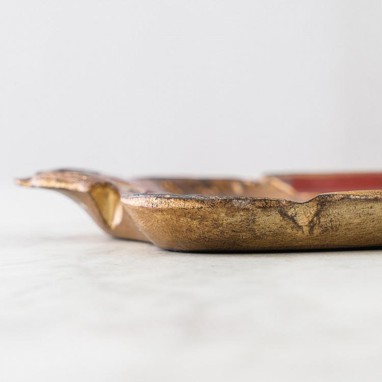 Поднос Антуанетта Antoinette Tray Gold And Red