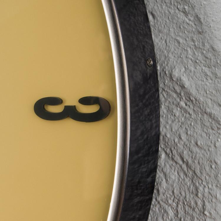 Настенные стальные часы с выпуклым стеклом Convex Glass Wall Clock