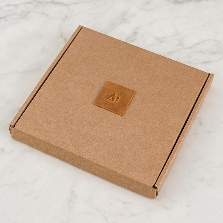 Набор из пяти квадратных подставок под стаканы и чайник Карамель Олд Set Of 5 Square Coasters Caramel Old