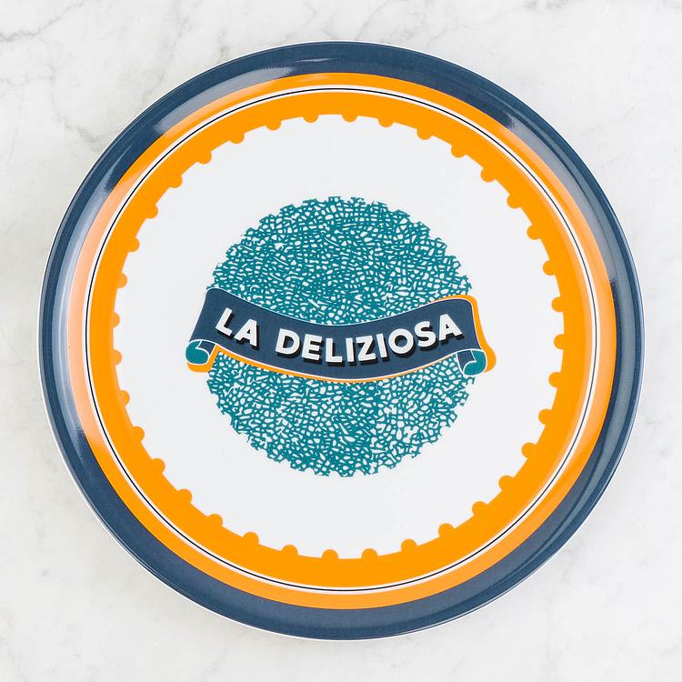 Тарелка для пиццы Красивая страна Восхитительная Bel Paese Pizza Plate La Deliziosa