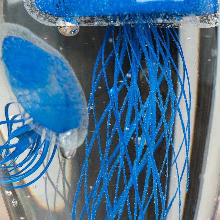 Пресс-папье Две синие медузы Glass Paperweight 2 Blue Jellyfish