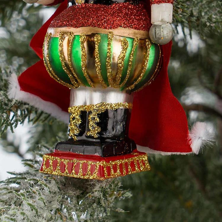 Набор из двух ёлочных игрушек Мышиный король и Щелкунчик Set Of 2 Glass Mouse King And Nutcracker 16,5 cm