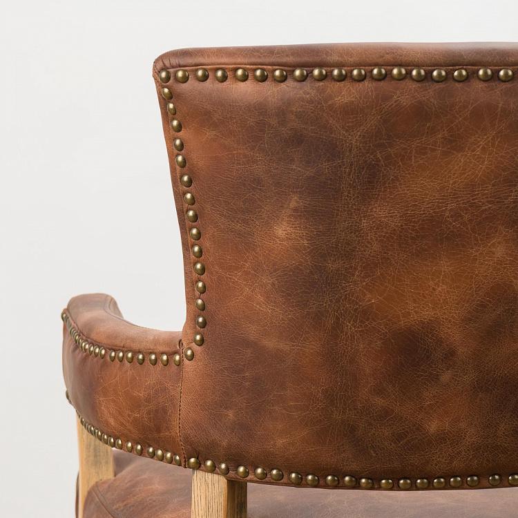 Стул Ньюпорт с подлокотниками, светлые ножки Newport Dining Chair, Oak Brown