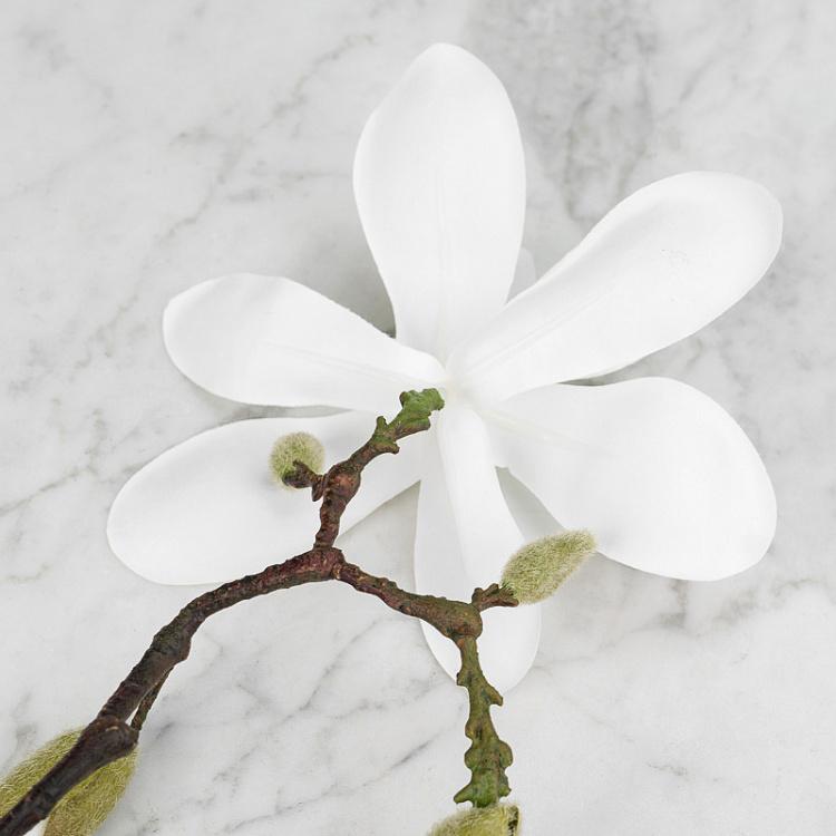 Искусственная магнолия белая Magnolia Branch White 75 cm