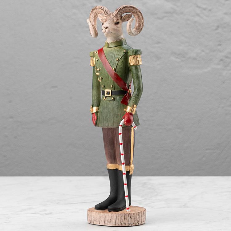 Статуэтка Баран с леденцом Figure Ram With Candy Cane 32 cm