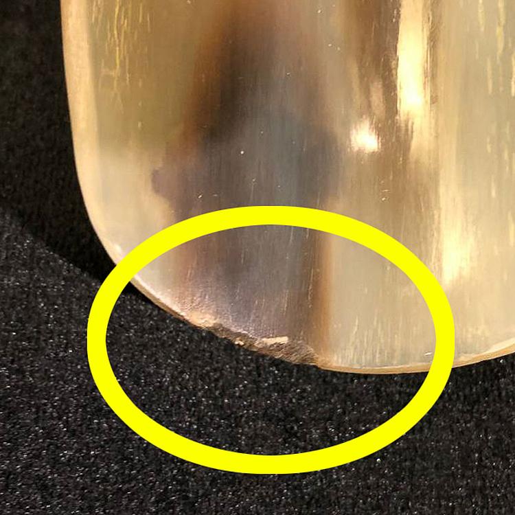 Ложка для обуви из pога дисконт1 White Horn Shoe Horn discount1