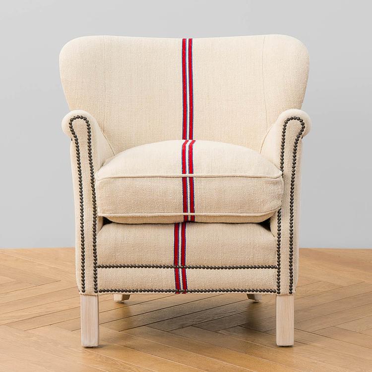 Кресло Тёрнер в обивке из винтажных хлопковых мешков Turner Armchair