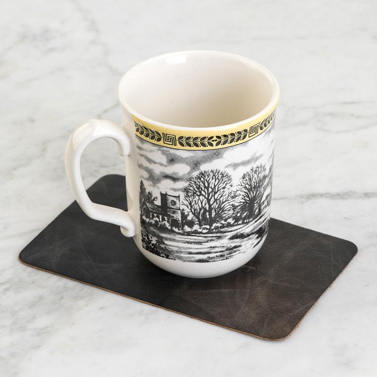 Кожаный коврик для кружки Home Concept Working Station Leather Pad Small