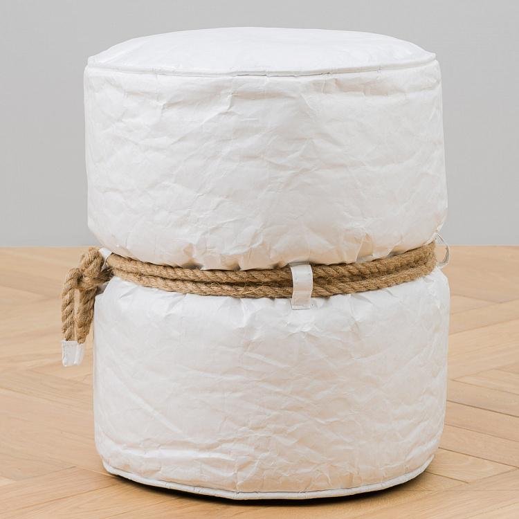 Белый пуфик Куронн Couronnes Footstool White