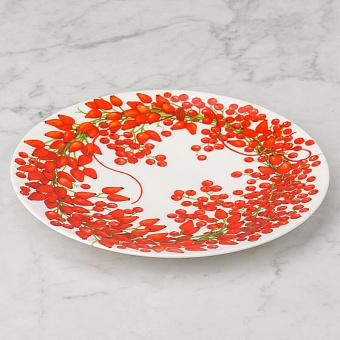 Fil Rouge Bacche Dessert Plate