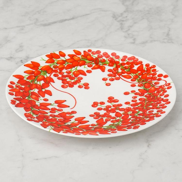 Десертная тарелка Красная нить ягоды Fil Rouge Bacche Dessert Plate