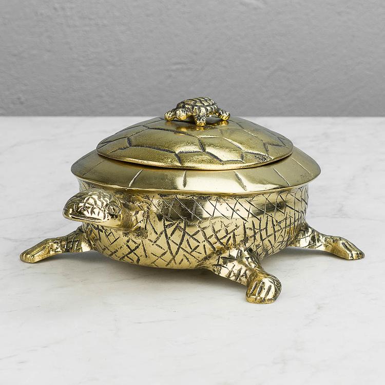 Шкатулка Золотистая мама-черепаха Turtle Box