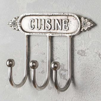 Cuisine Triple Hook Silver Patina