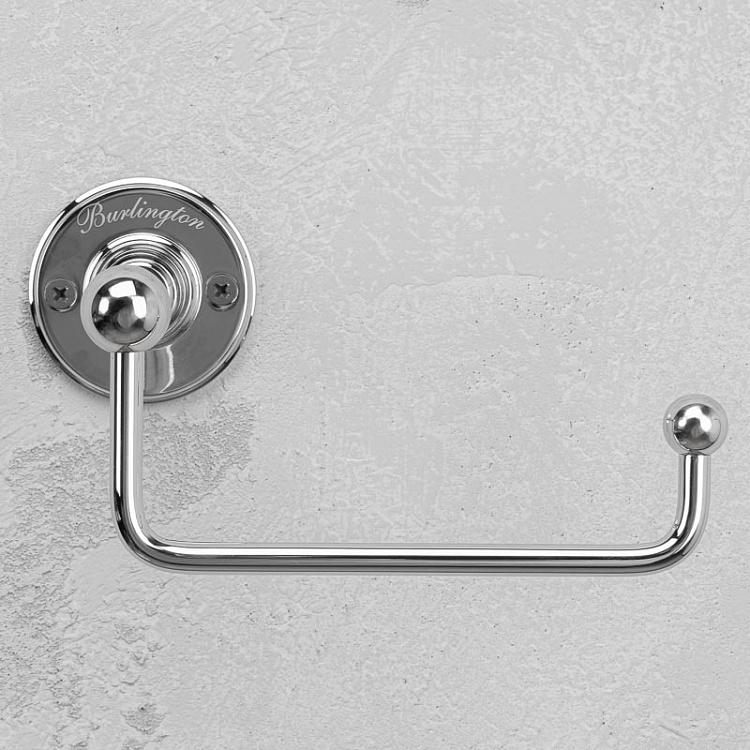 Настенный держатель-крюк для туалетной бумаги цвета хром Toilet Roll Hook Holder Chrome